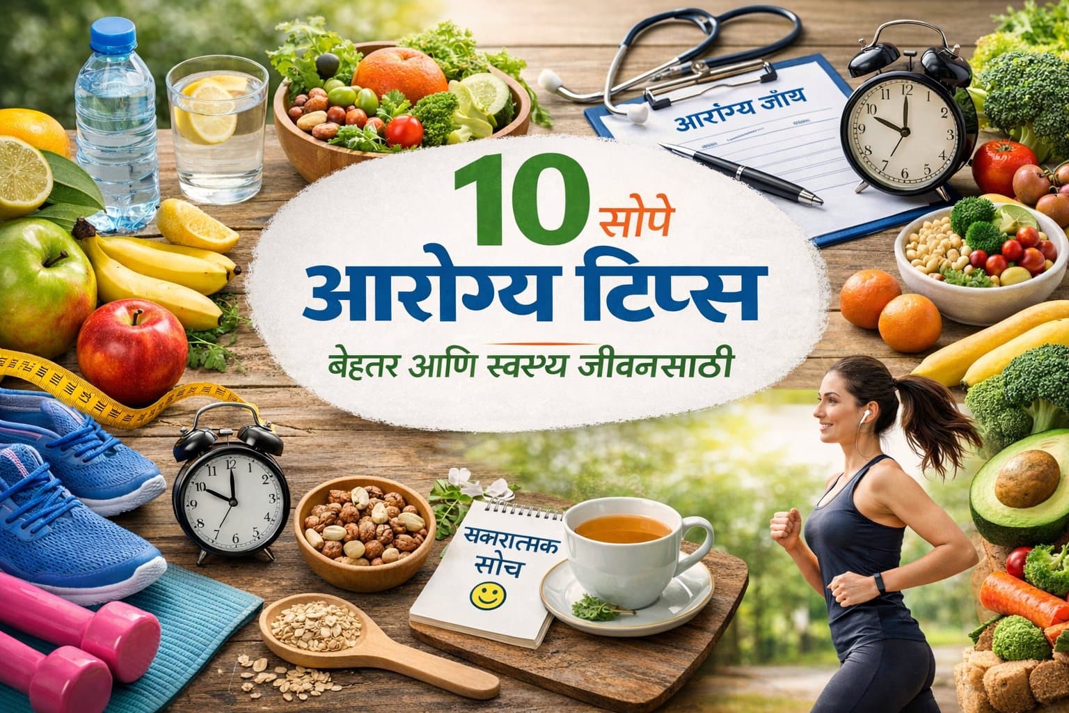 चांगल्या आणि आनंदी जीवनासाठी 10 सोपे आरोग्य टिप्स
